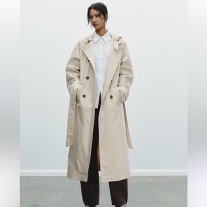 NWT ZARA 2025 COLLECTION SCARF TRENCH COAT SIZE S 
🚨FIRM PRICE NO DISCOUNT